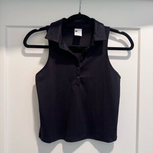 All in Motion Black Sleeveless Crop Top